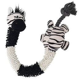 Produktbild von Nobby Plüsch Zebra mit innenliegendem Seil