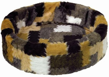 Nobby Plüschbett Patchwork 50 cm - 50 cm – Bild 1 von 2