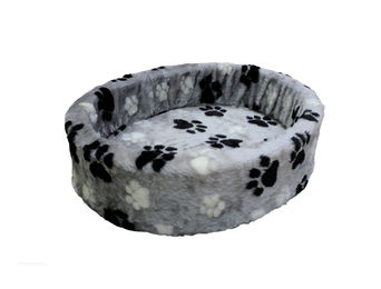 NOBBY Plüschbett Pfote grau 3-farbig 50 cm - 50 cm – Bild 1 von 2