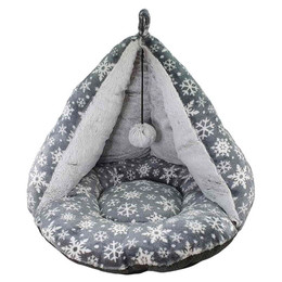 Produktbild von Nobby Schlafhöhle Komfortzelt Xmas grau für Hunde