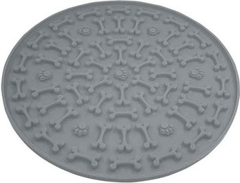 Produktbild von Nobby Silikon Leckmatte Bone Ø20 cm grau - 20 cm