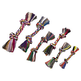 Produktbild von Nobby Spielseil bunt mit 2 Knoten - 50 g