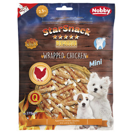 Produktbild von Nobby Starsnack Barbecue MINI Wrapped Chicken - 375 g