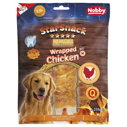 Produktbild von Nobby Starsnack Barbecue Wrapped Chicken Big M - 3 x 235 g