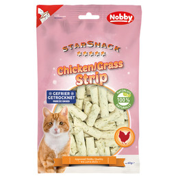 Produktbild von Nobby StarSnack Gefriergetrocknete Hähnchen & Katzengras Snacks - 60 g