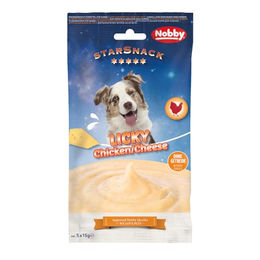 Nobby Starsnack Licky Dog Chicken & Cheese - 5 x 15 g – Bild 1 von 3