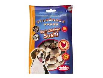 Produktbild von Nobby Starsnack Soft Chicken Sushi - 70 g