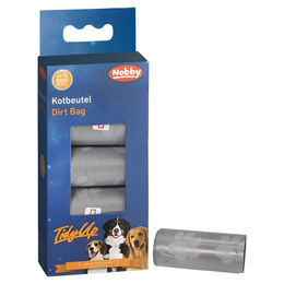 Produktbild von Nobby TidyUp Kotbeutel hellgrau mit Pfotendruck - 4 x 15 Stk.
