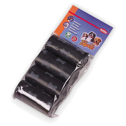 Produktbild von Nobby TidyUp Kotbeutel mit Knochendruck schwarz - 4 x 15 Stk.