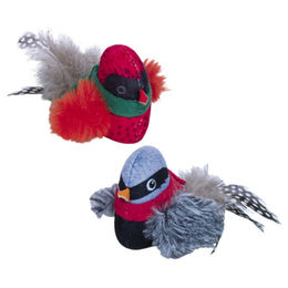 Produktbild von Nobby Tierkuscheltier Katzenspielzeug Plüsch Vögel mit Sound