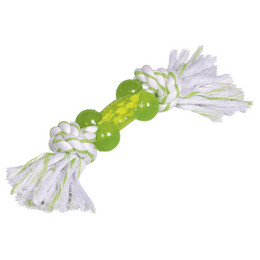 Produktbild von Nobby TPR Knochen mit Seil