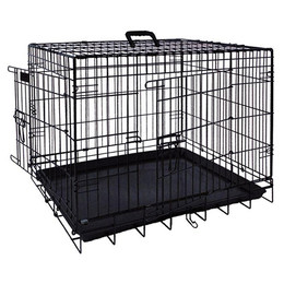 Produktbild von Nobby Transportkäfig für Hunde faltbar schwarz
