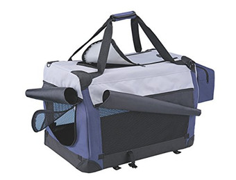 Produktbild von Nobby Traveller PLUS Hundetragetasche blau/grau L - 1 Stk.