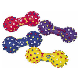 Produktbild von Nobby Vinyl Hantel Hundespielzeug mit Squeaker - 17 cm