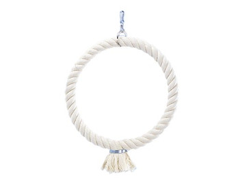 Produktbild von Nobby Vogelkletterring aus Baumwolle, Weiß, 34 cm - 1 Stk.