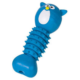 Produktbild von Nobby Vollgummi Knochen Katze blau - 16,5 cm