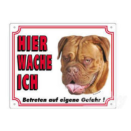 Produktbild von Nobby Warntafel Bordeaux Dogge auf hellem Hintergrund