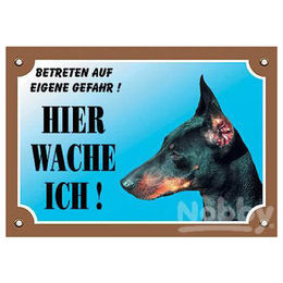 Produktbild von Nobby Warntafel Dobermann
