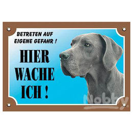 Produktbild von Nobby Warntafel Dogge grau