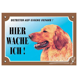 Produktbild von Nobby Warntafel Golden Retriever - 12 x 3,5 cm