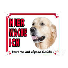 Produktbild von Nobby Warntafel Golden Retriever auf hellem Hintergrund