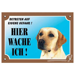 Produktbild von Nobby Warntafel Labrador - 12 x 3,5 cm