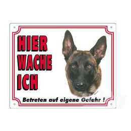 Produktbild von Nobby Warntafel Malinois auf hellem Hintergrund