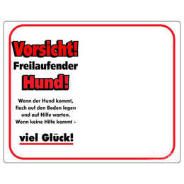 Produktbild von Nobby Warntafel "Vorsicht! Freilaufender Hund!"