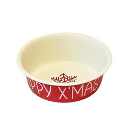 Nobby Xmas Edelstahlnapf Happy Xmas beige-rot, Fassungsvermögen: 450 ml – Bild 1 von 2