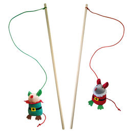 Produktbild von Nobby Xmas Katzenangel Weihnachtsmäuse mit Catnip