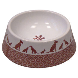 Produktbild von Nobby Xmas Keramiknapf Hund rot - 360 ml