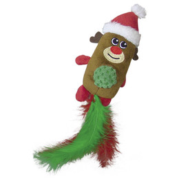Produktbild von Nobby Xmas Plüsch Rentier mit Federn - 23 cm