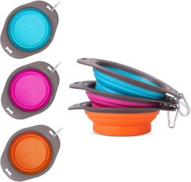 Produktbild von nobleza - 3er Set - Faltbarer Futternapf M