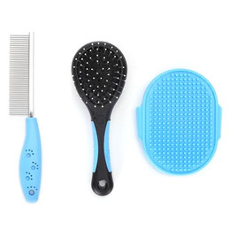 Produktbild von Nobleza 4-in-1 Fellbürsten-Set für Hunde und Katzen