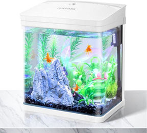 Produktbild von nobleza Aquarien-Set Mini Aquarium Komplettset Aquarien-Set 7L L23*W16*H27.5cm