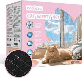 Produktbild von nobleza Freigehege Katzennetz für Balkon Transparent - 8 m