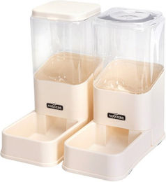 Produktbild von nobleza Futterspender Futterspender Futterautomat Wasser für Katze und Hund