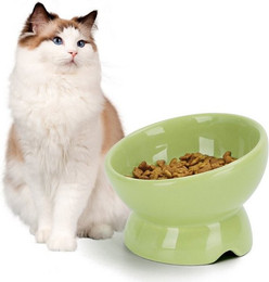 Produktbild von nobleza Futterstation Katzennapf Keramik mit 15° Neigung