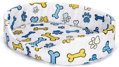 Produktbild von Nobleza Haustierbett für Hunde & Katzen Knochenmuster
