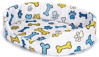 nobleza Haustierbett für Hunde und Katzen Knochenmuster XXS – Bild 1 von 3