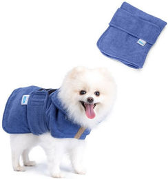 Produktbild von nobleza Hundebademantel Mikrofaser mit Klettverschluss