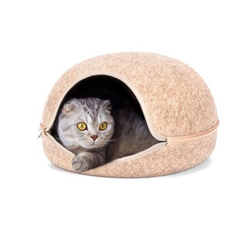 Produktbild von nobleza Katzenhaus Halbgeschlossen aus Filz