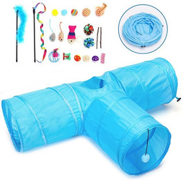 Produktbild von nobleza Katzentunnel Spielzeug-Set