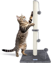 Produktbild von nobleza Kratzsäule Kratzbaum 80 cm Hoch mit Sisalseil und Plüschball