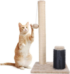 Produktbild von nobleza Kratzsäule Kratzbaum für Katzen Natürlichem Sisalseil Kratzstamm für Katzen