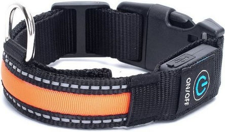 Produktbild von nobleza LED-Hundehalsband mit USB-Aufladung