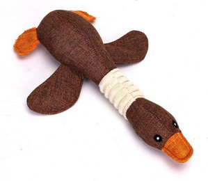 Produktbild von nobleza Leinengans Kuscheltier für Hunde