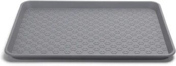 Produktbild von Nobleza Napfunterlage für Hunde und Katzen rechteckig grau