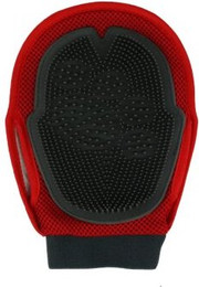 Produktbild von Nobleza Pflegehandschuh für Hunde Rot