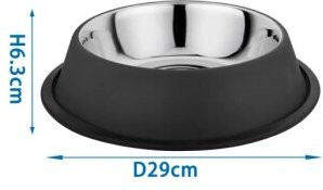 Produktbild von Nobleza Rutschfester Hundenapf Schwarz - 1,62 l
